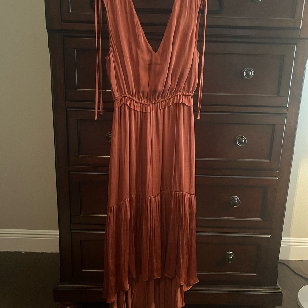 Banana Republic Rust High Low Dress